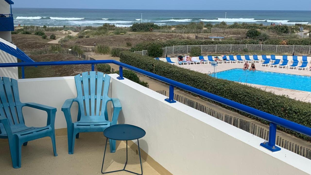 Bleu Marine Vue Ocean, 2 Chambres, Terrasse 30M2, Parking Privatif Et Piscine En Ete Лакано Екстер'єр фото